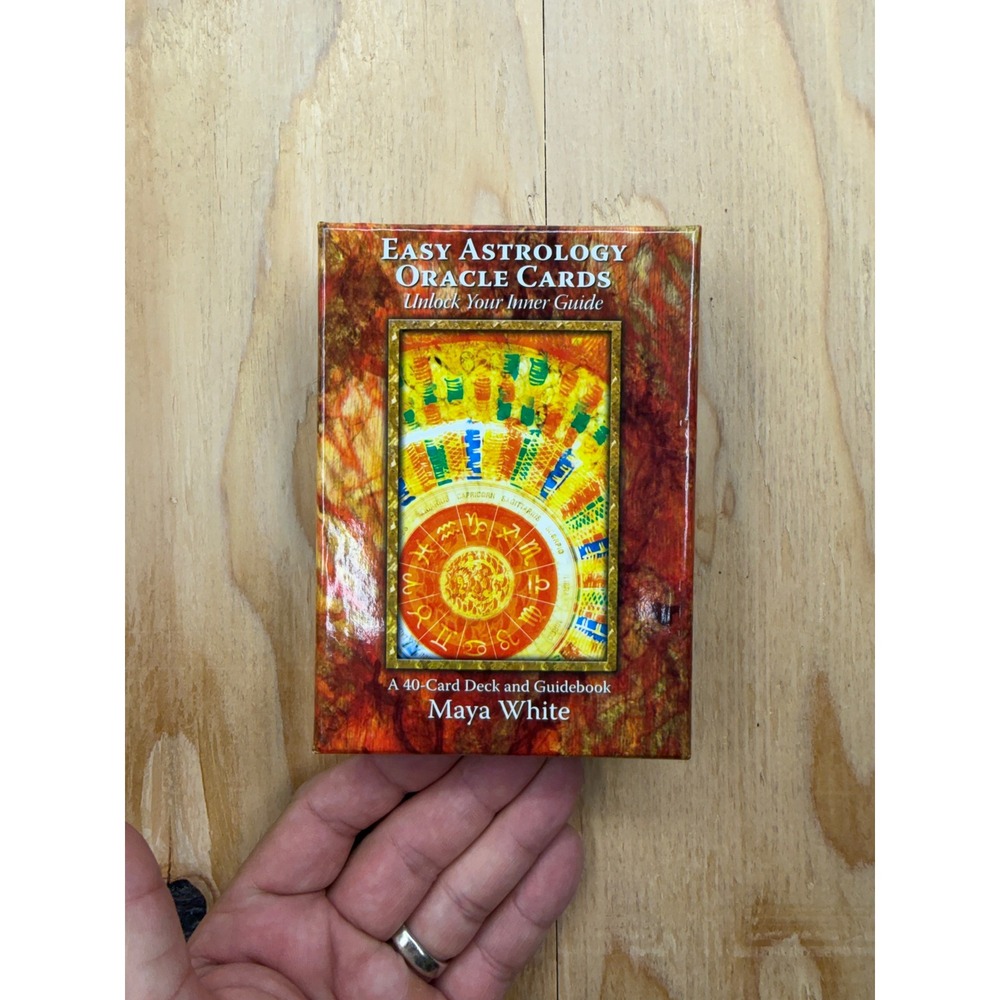 Easy Astrology Oracle Cards Maya White 40 Card Deck and Guidebook Hay House